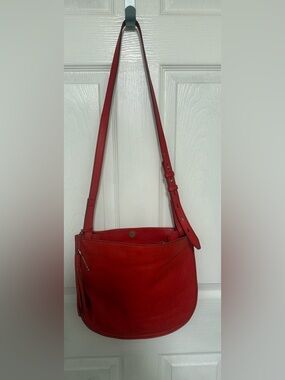 Fossil Women's Brooklyn Leather Small Crossbody Bag In Chili Pepper.
